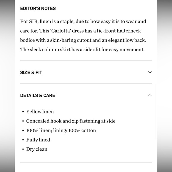 SIR Carlotta tie-front linen halterneck midi dress - Picture 9 of 9